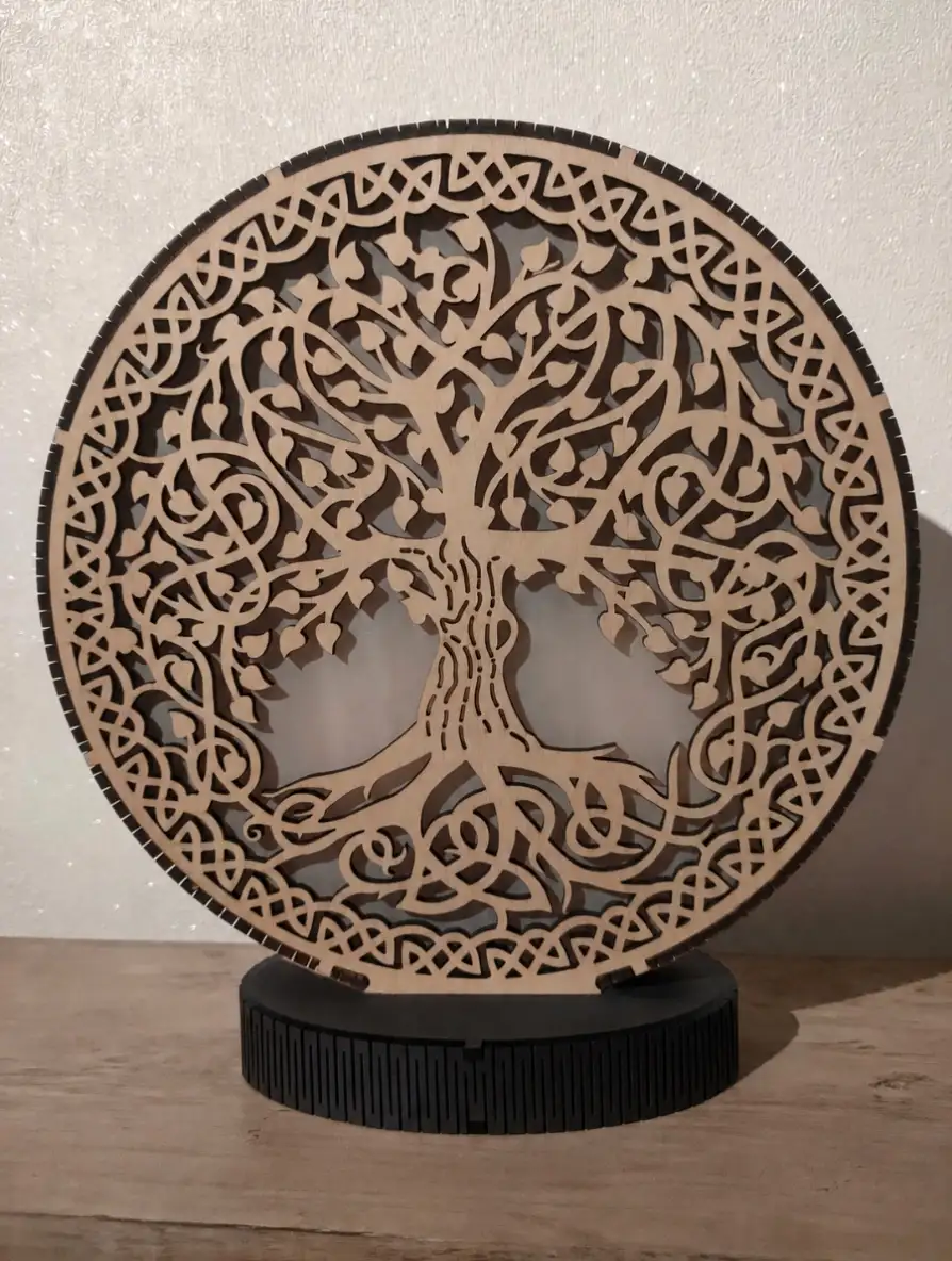 Lampe Arbre de vie celtique - JBPA Créations