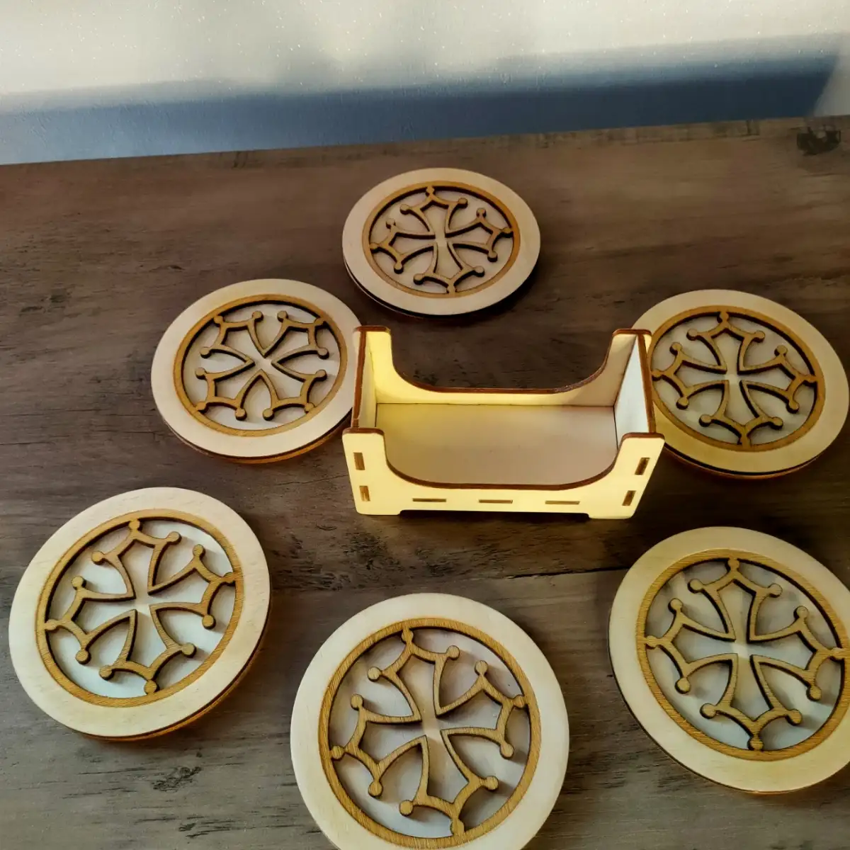 Desous de verres Croix Occitane -JBPA Créations